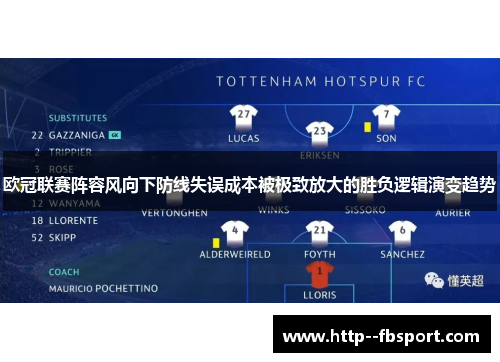 欧冠联赛阵容风向下防线失误成本被极致放大的胜负逻辑演变趋势